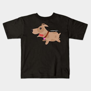 Cute Dog Design Art Kids T-Shirt